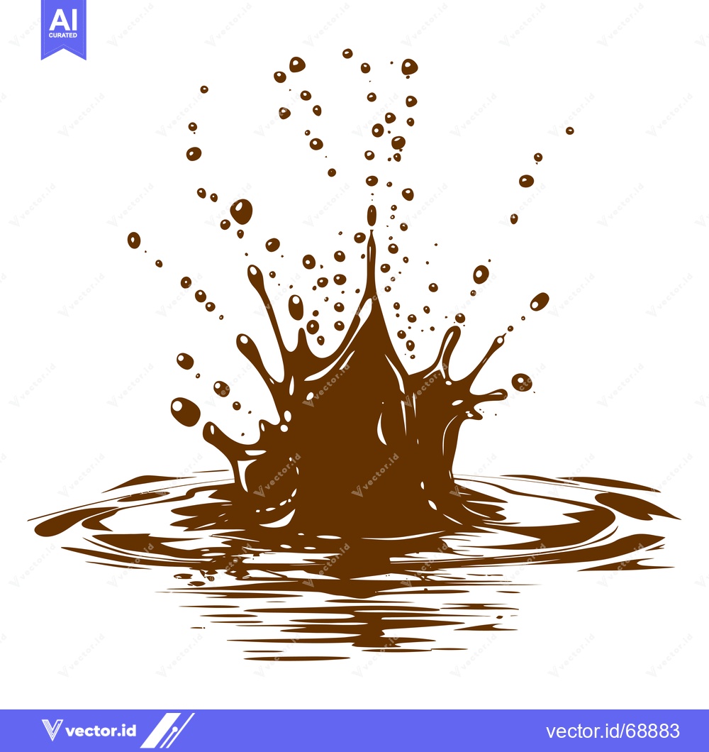 Premium Vector dari Chocolate Splash Liquid Explosion Dynamic Motion.