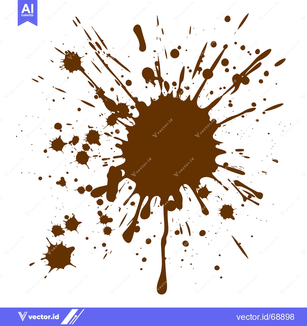 Premium Vector dari Brown Mud Splatter Graphic Element.