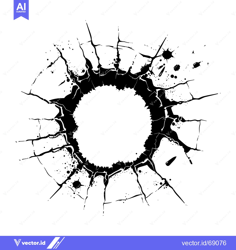 Premium Vector dari Black Ink Splashes Forming a Circular Frame