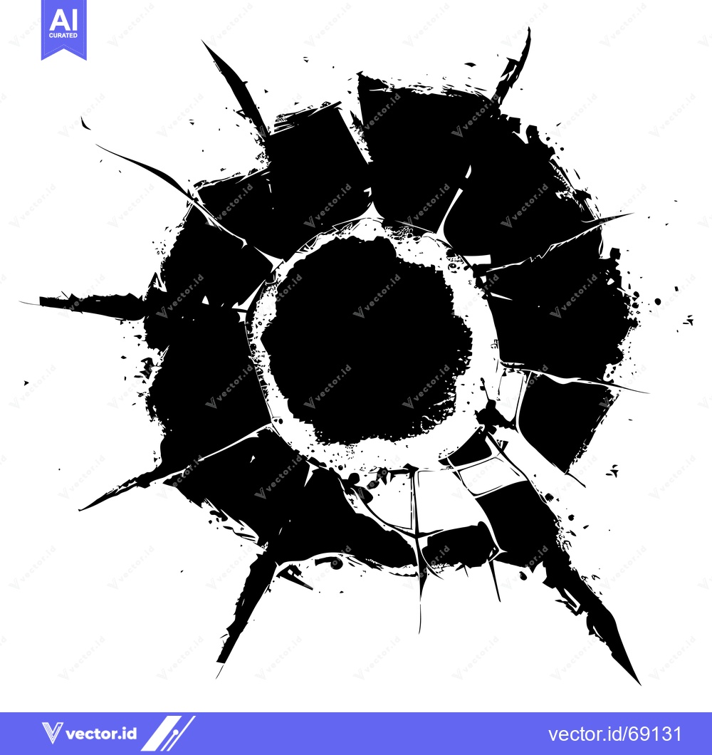 Premium Vector dari Abstract Black and White Circular Splashes