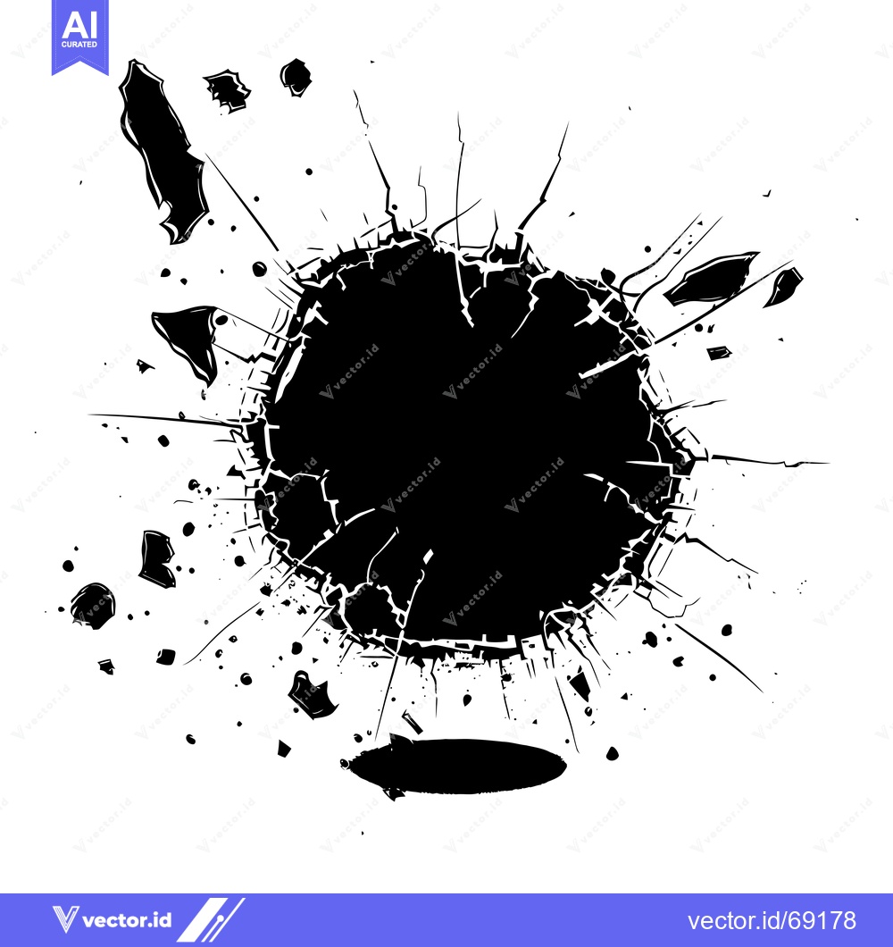 Premium Vector dari Black Ink Splashes and Splatter on White Background