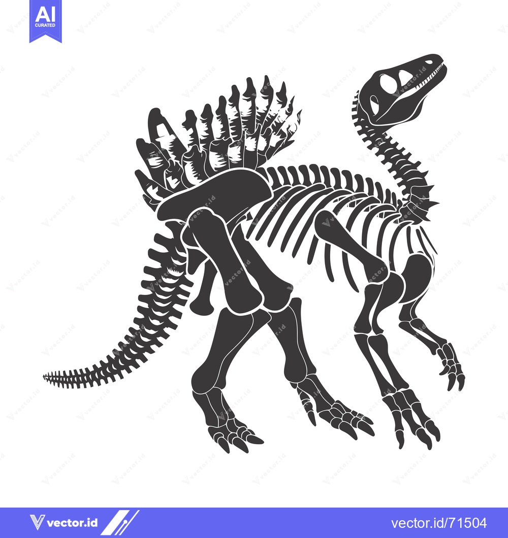Premium Vector dari Skeletal Remains of a Spinosaurus Dinosaur