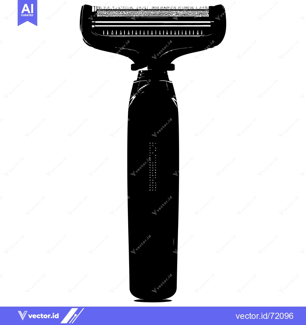 Premium Vector dari Black and White Silhouette of an Electric Razor