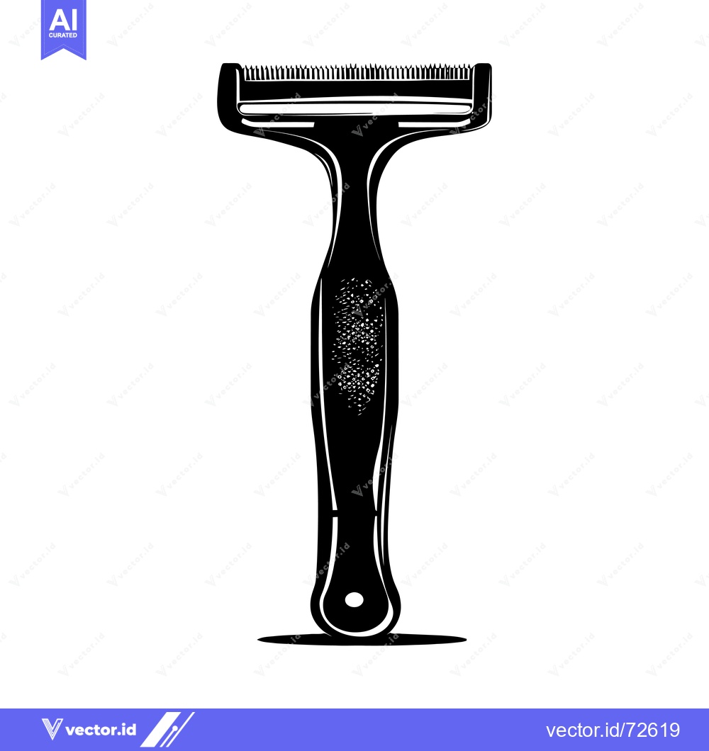 Premium Vector dari Black and White Illustration of a Toothbrush