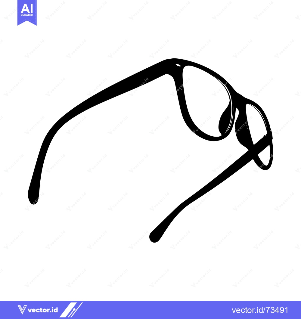 Premium Vector dari Black and White Silhouette of Sunglasses