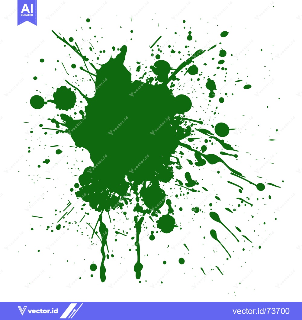 Premium Vector dari Green Ink Splatter Abstract Background.