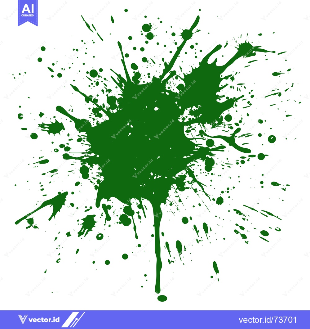 Premium Vector dari Green Paint Splatter Abstract Background.