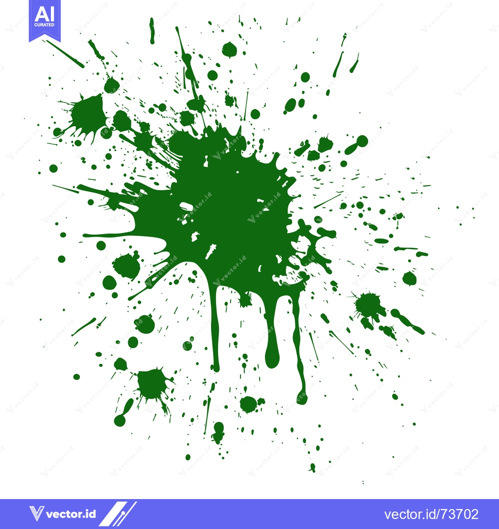 Premium Vector dari Green Ink Splatter Abstract Background.
