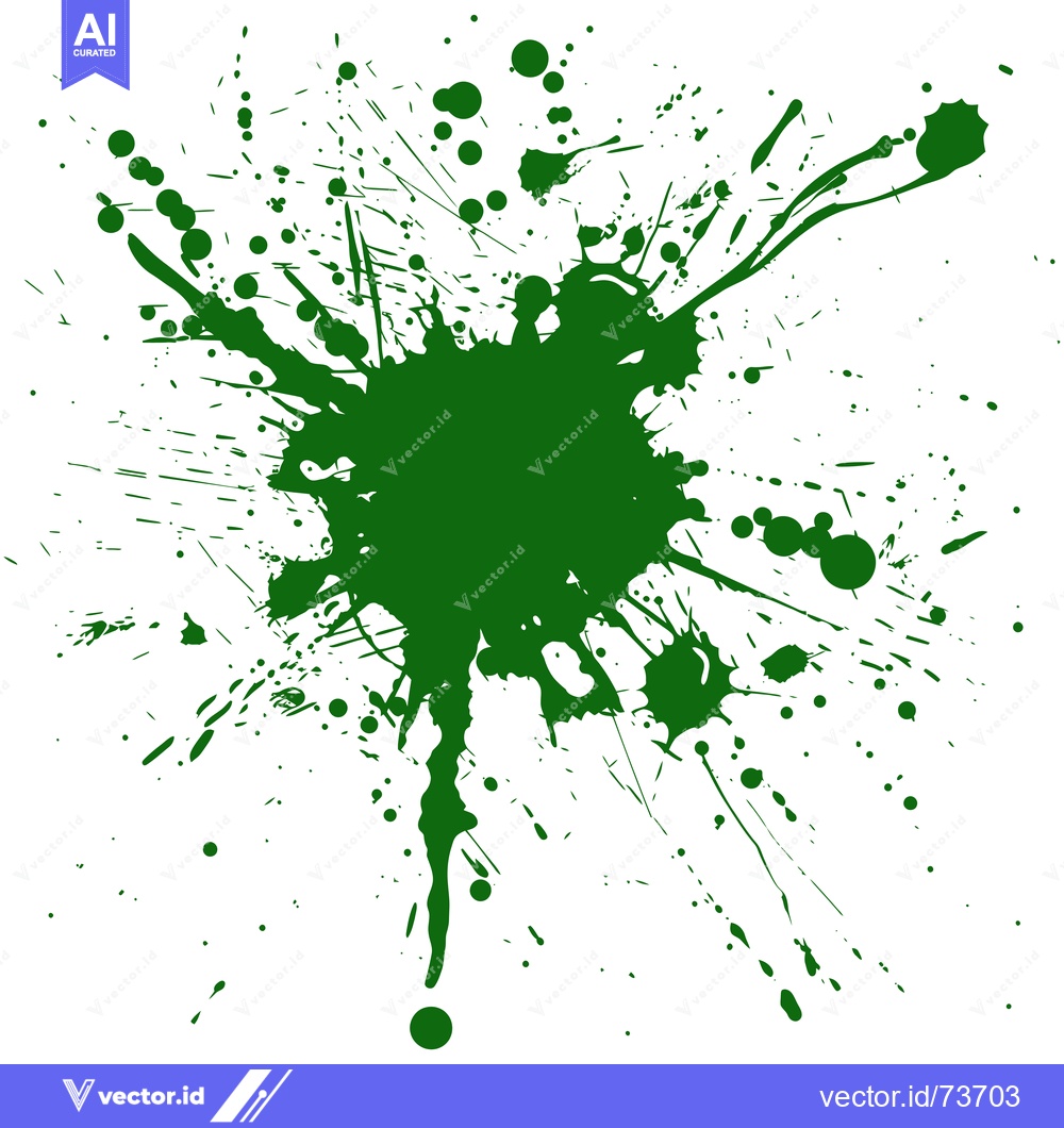 Premium Vector dari Green Ink Splatter Abstract Background.