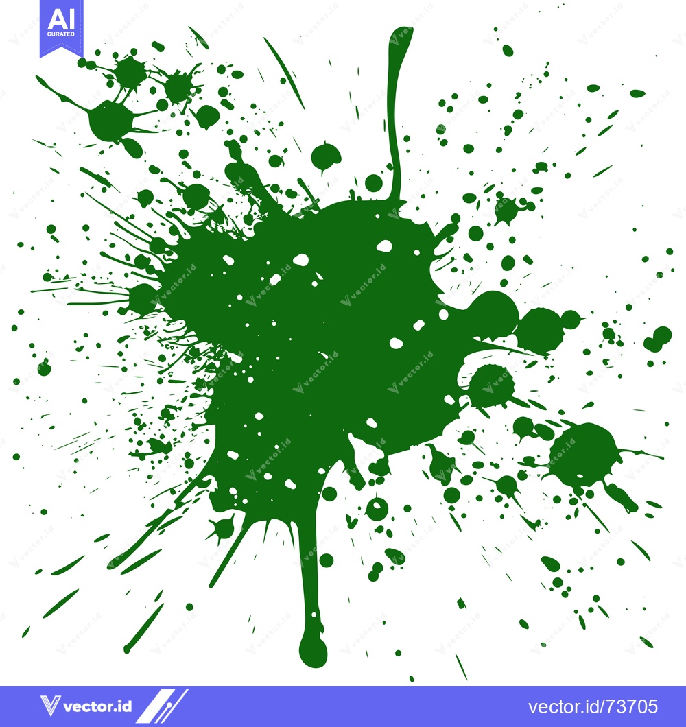 Premium Vector dari Green Ink Splatter Abstract Background.