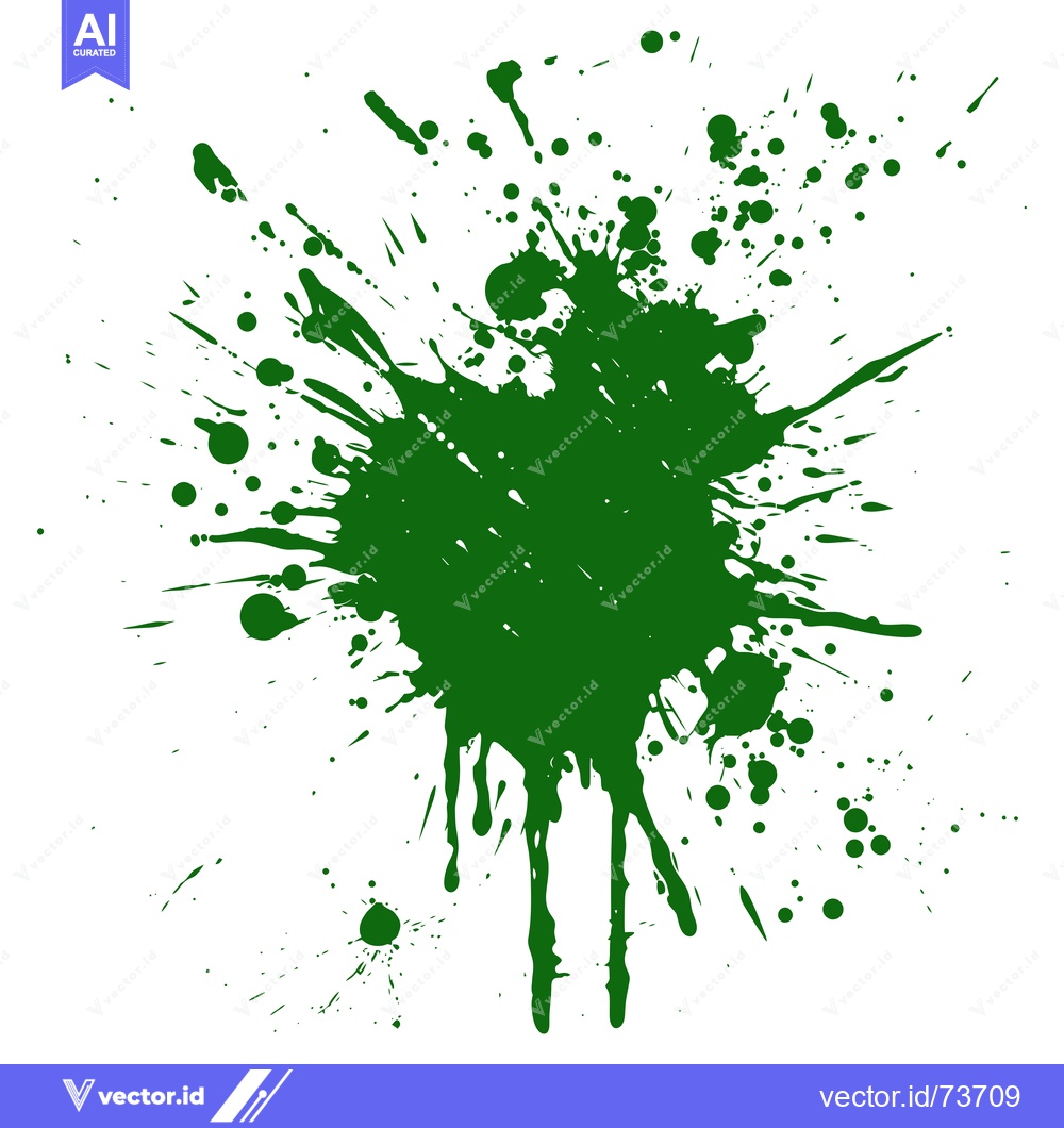 Premium Vector dari Green Ink Splatter Abstract Background Design.