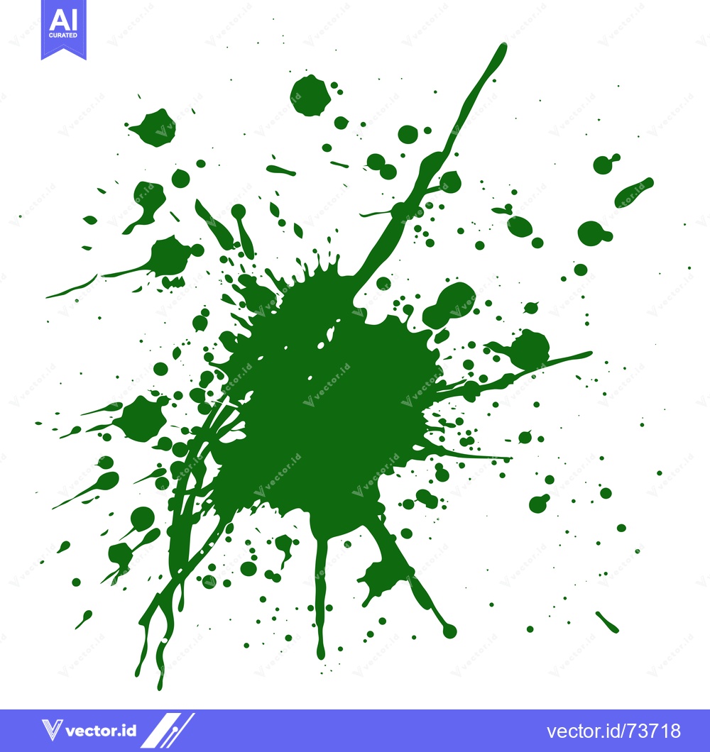 Premium Vector dari Green Ink Splatter Abstract Background Design Element.