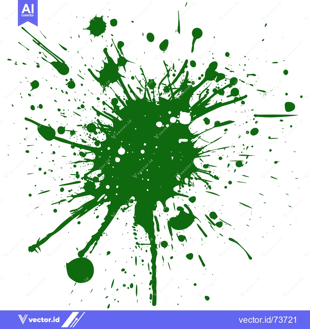 Premium Vector dari Green Ink Splatter Abstract Background.