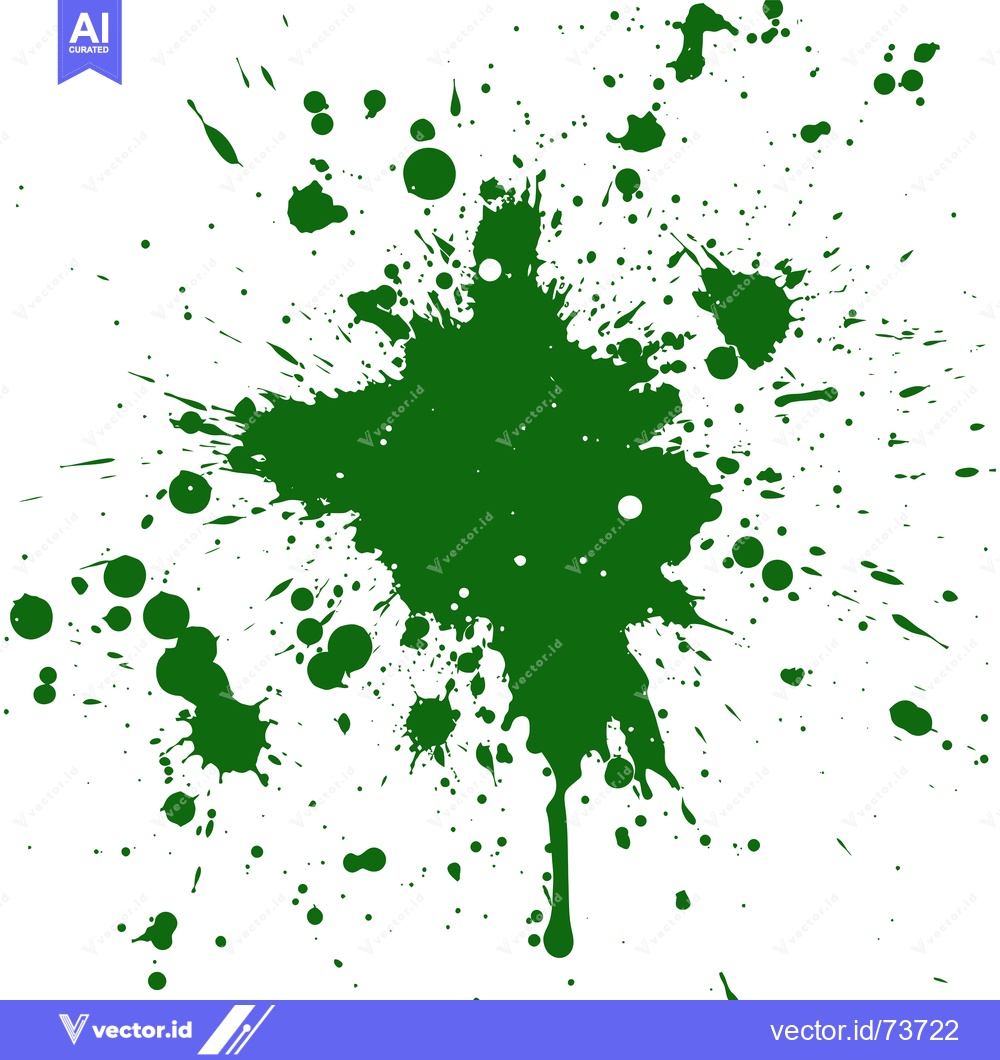 Premium Vector dari Green Ink Splatter Abstract Background.