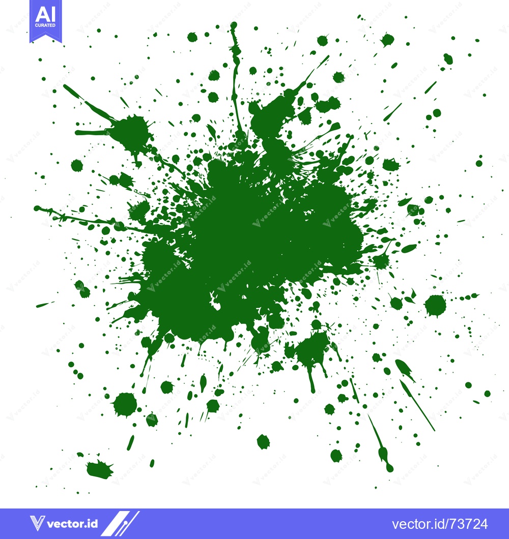 Premium Vector dari Green Ink Splatter Abstract Background Design.