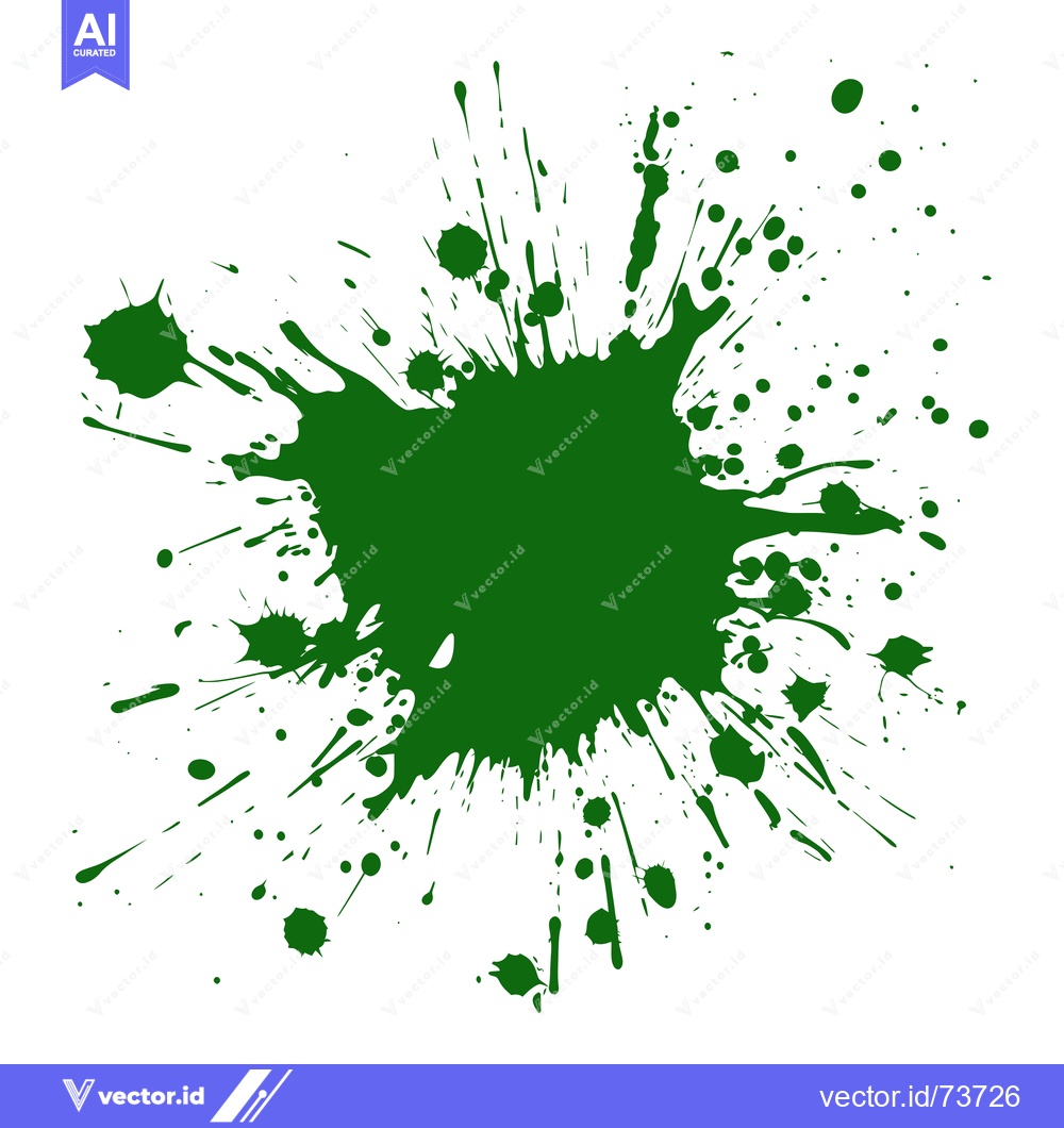 Premium Vector dari Green Ink Splatter Abstract Background Design Element.