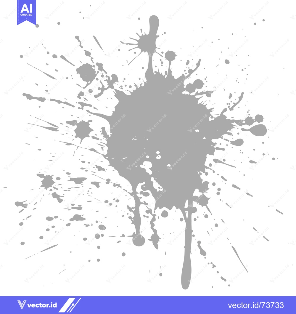 Premium Vector of Gray Ink Splatter Abstract Background Design Element.