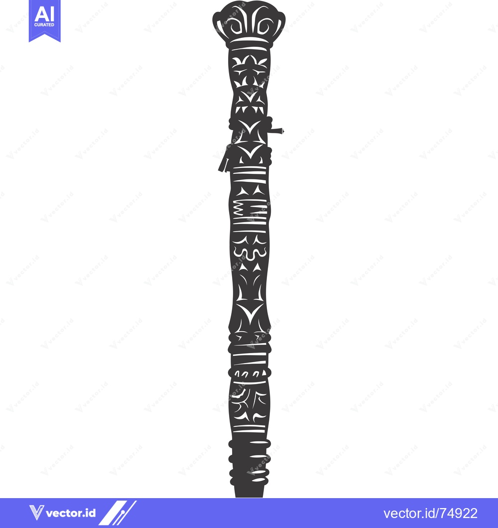 Premium Vector dari Ornate Decorative Column with Intricate Floral Designs