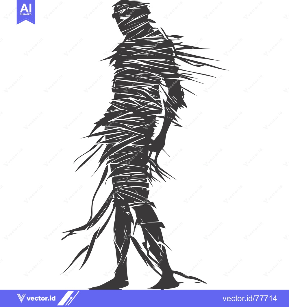 Premium Vector dari A Silhouetted Figure Bound by Numerous Sharp Lines