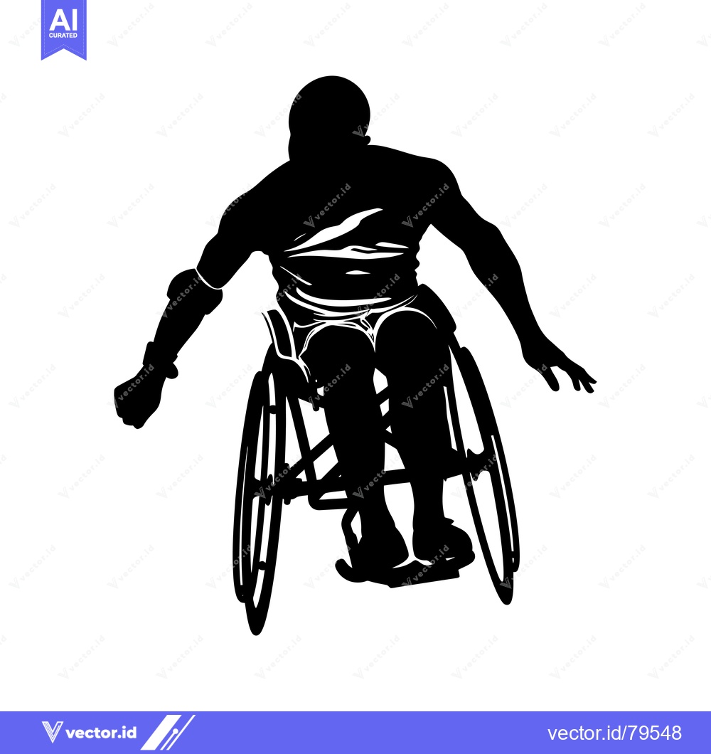 Premium Vector of Silhouette of a Person in a Wheelchair