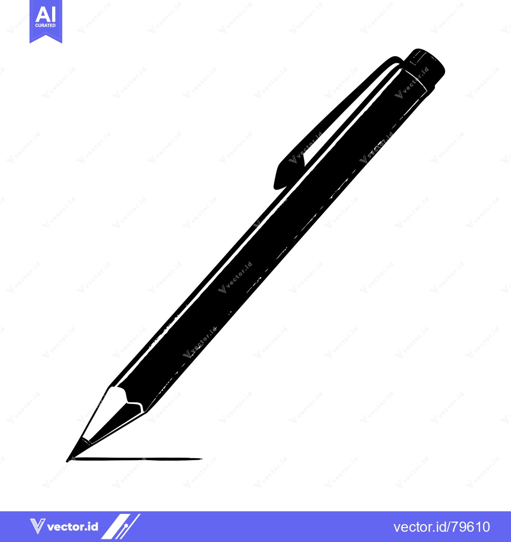 Premium Vector of Black and White Sketch of a Pencil Drawing a Line