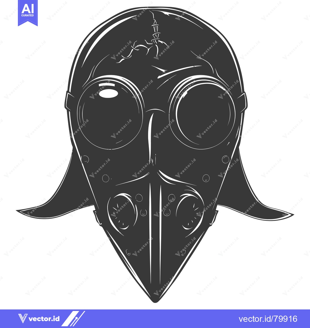 Premium Vector dari Vintage Steampunk Gas Mask With Goggles