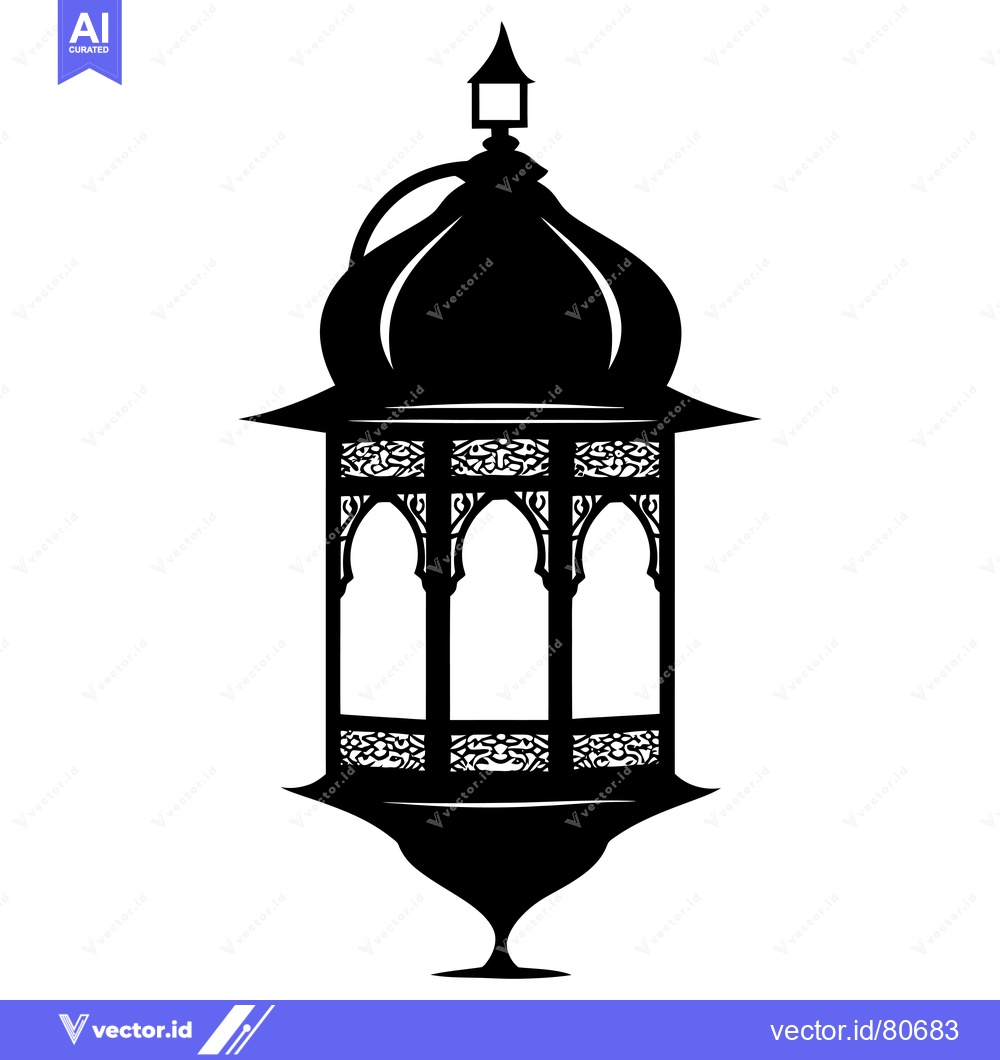 Premium Vector dari Ornate Islamic Lantern with Intricate Details