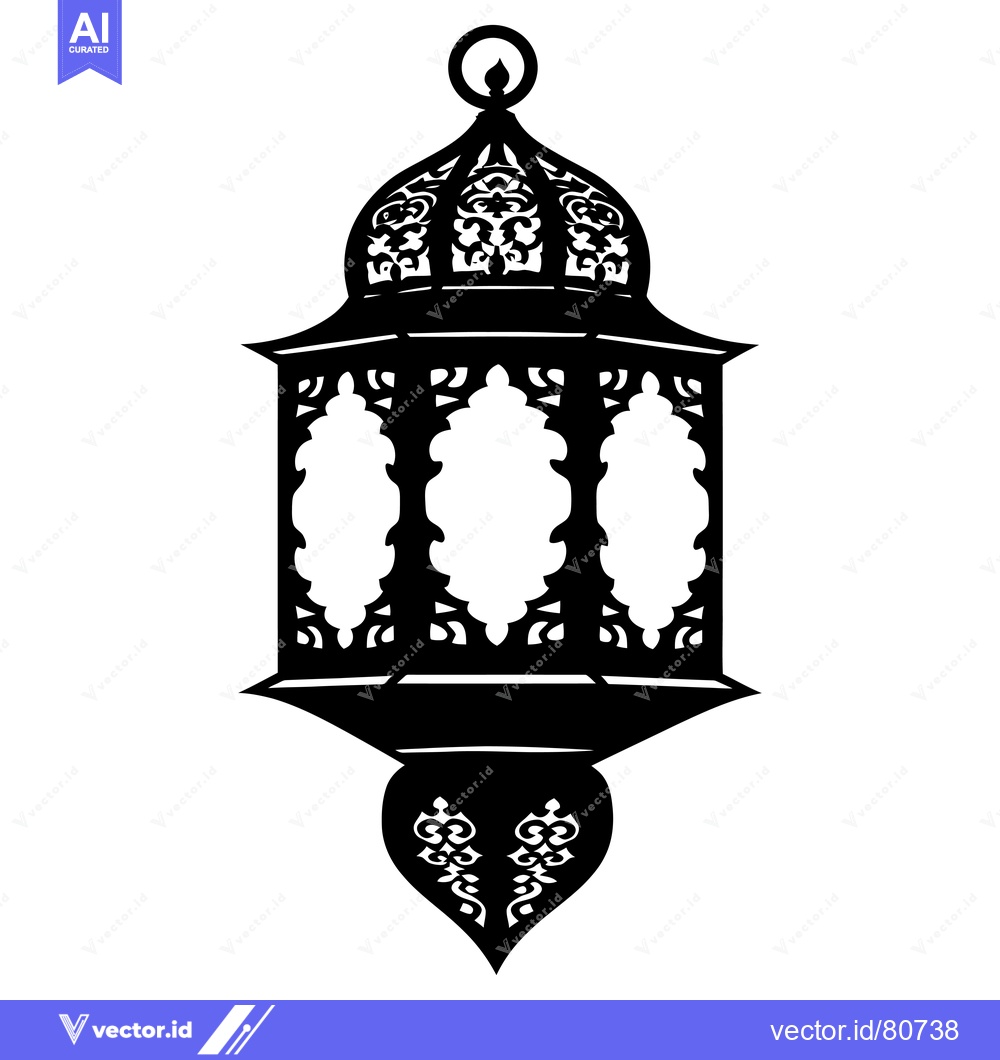 Premium Vector dari Ornamental Lantern with Intricate Design