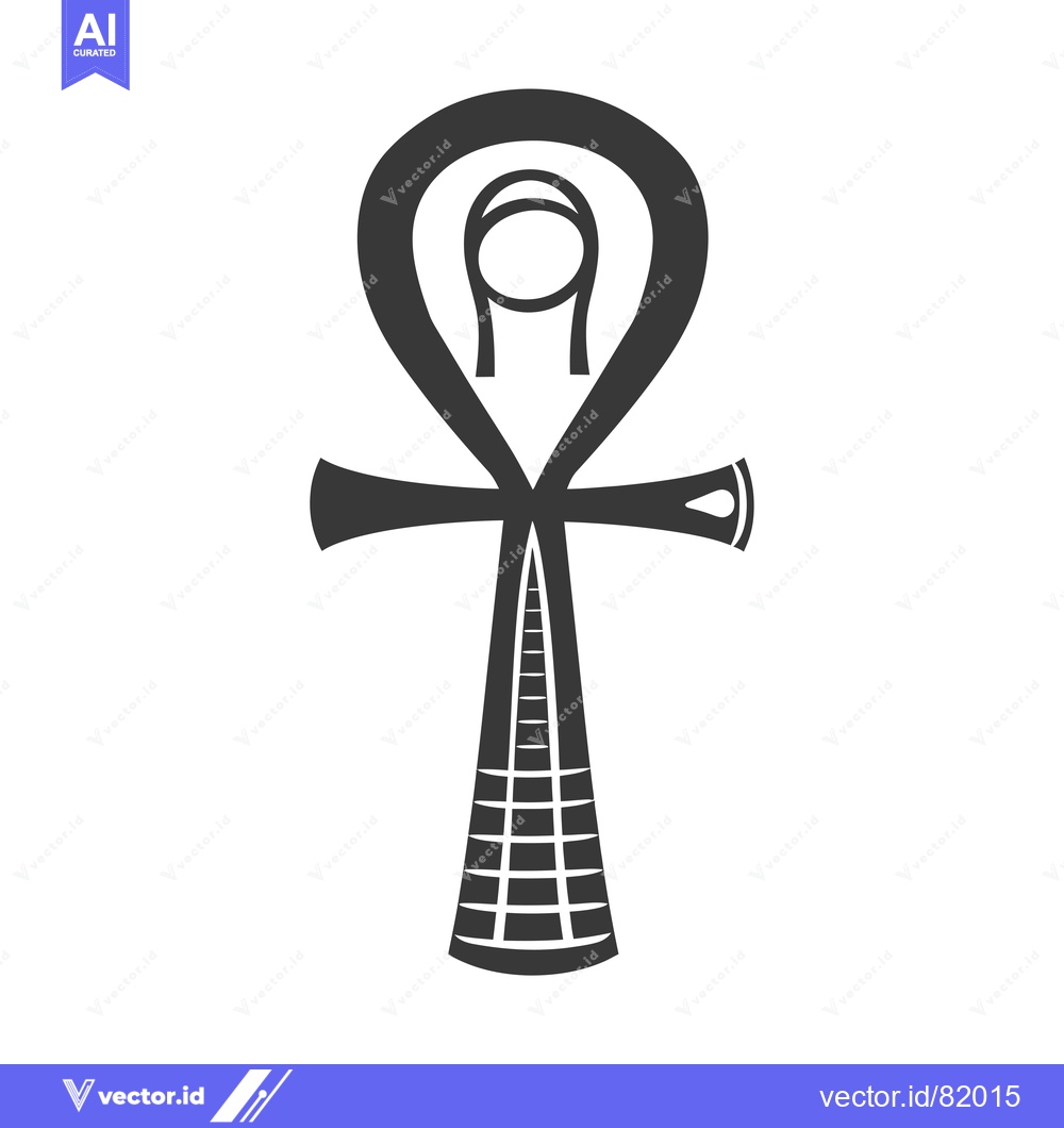 Premium Vector dari Ankh, an Ancient Egyptian Hieroglyphic Symbol of Life