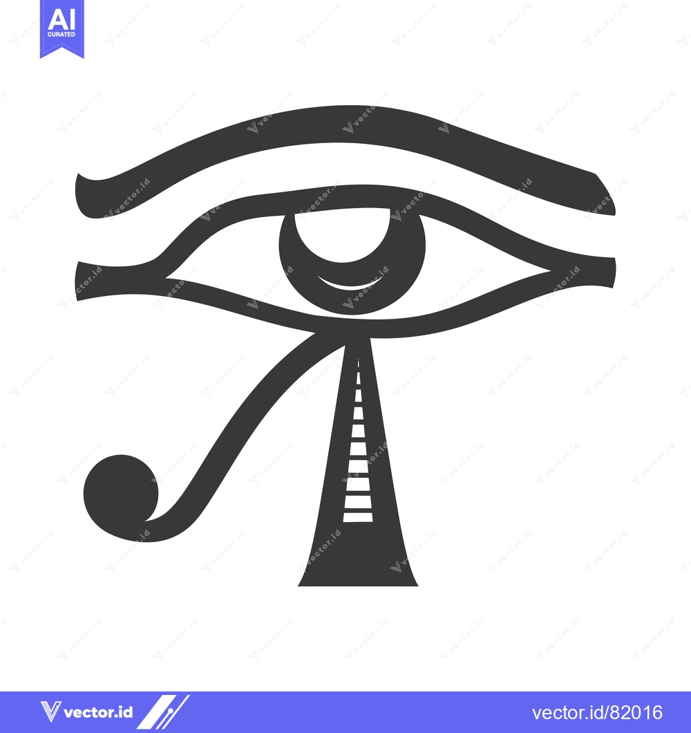 Premium Vector dari The Eye of Horus, an Ancient Egyptian Symbol of Protection and Healing