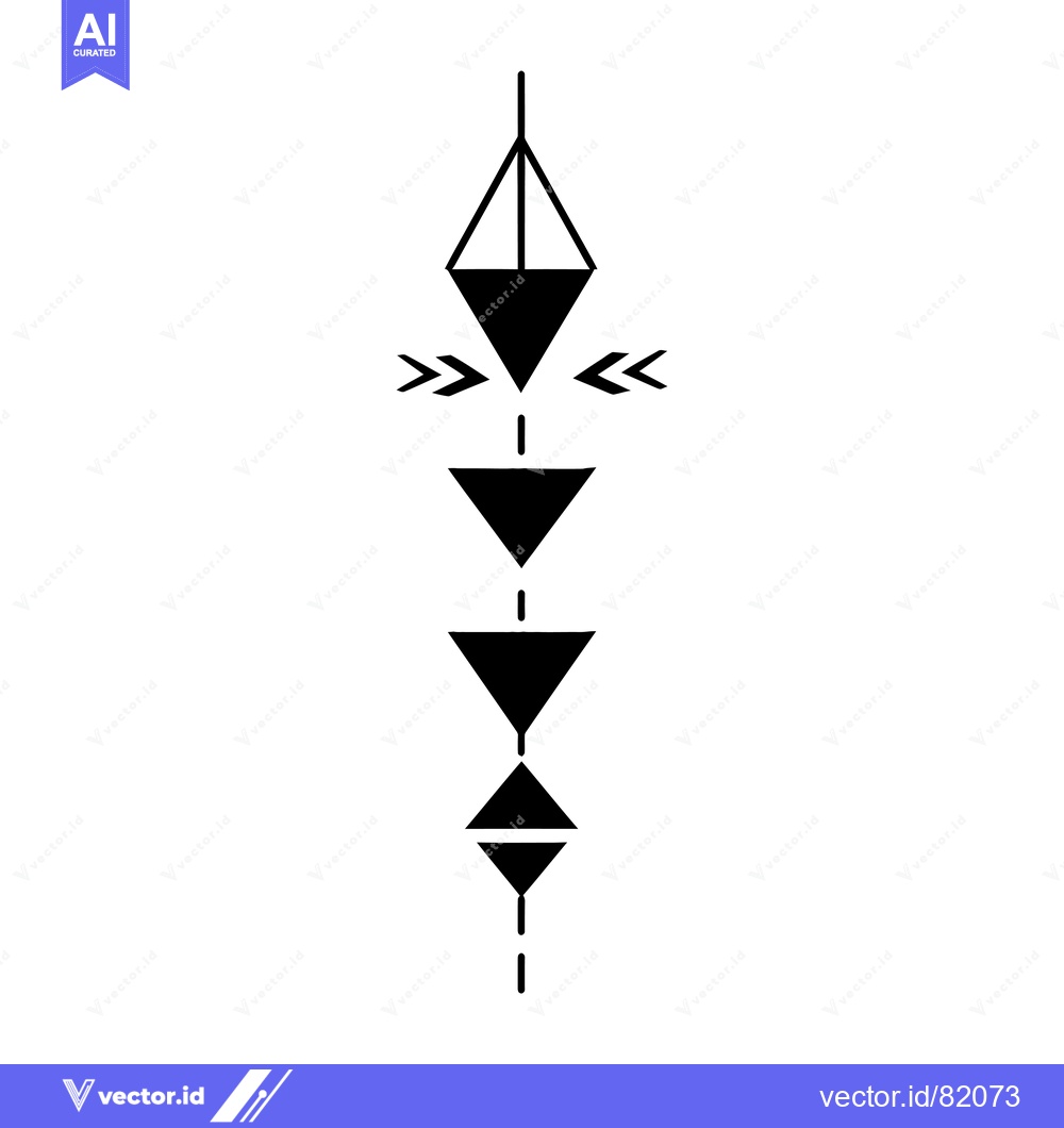 Premium Vector dari Abstract Geometric Design with Triangles and Arrows