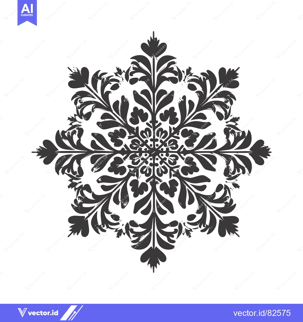 Premium Vector of Abstract Black and White Floral Mandala Design