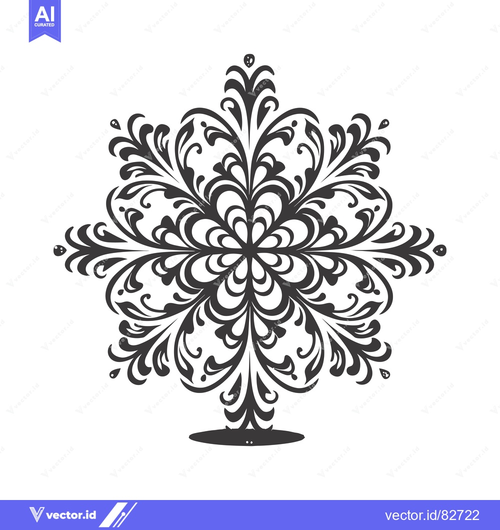 Premium Vector dari Ornamental Design with Intricate Floral Motifs