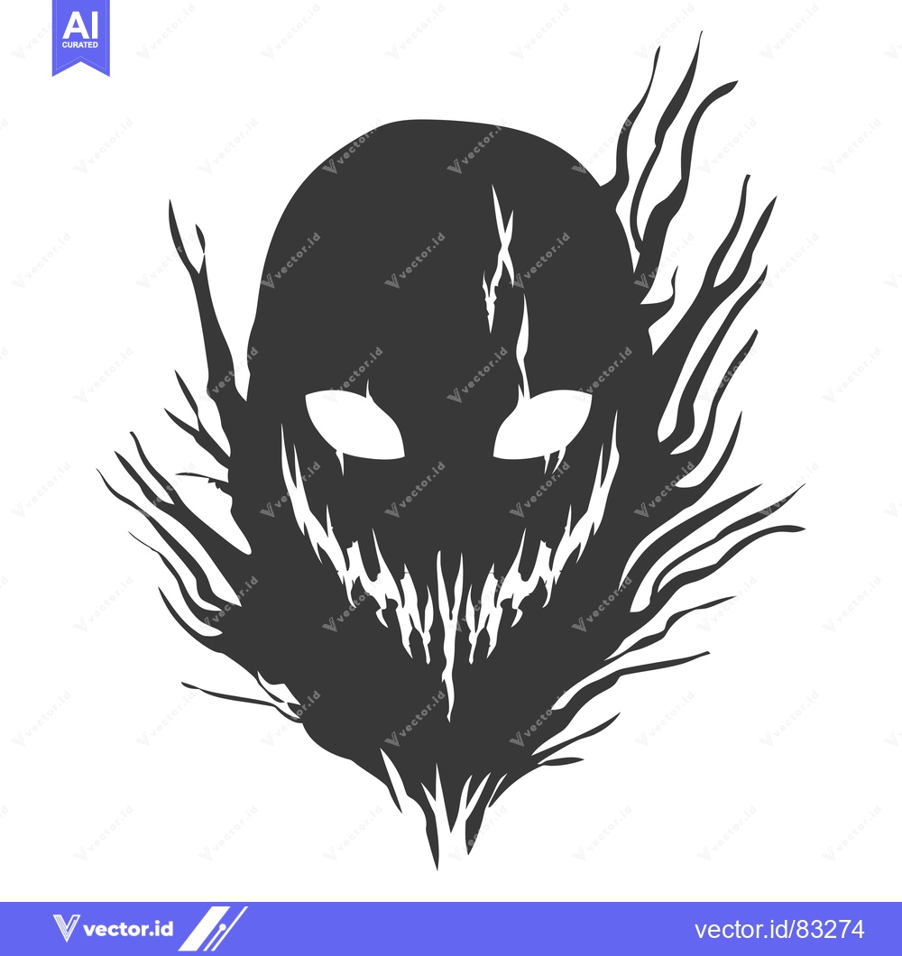 Premium Vector of A Glowing Face Emerging From A Dark Abstract Form