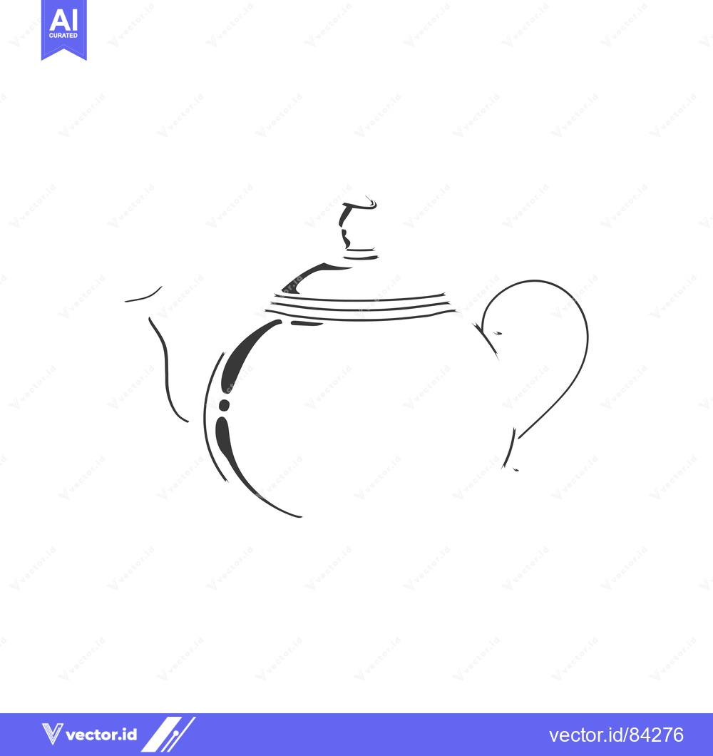 Premium Vector of Hand-Drawn Outline Illustration of a Teapot