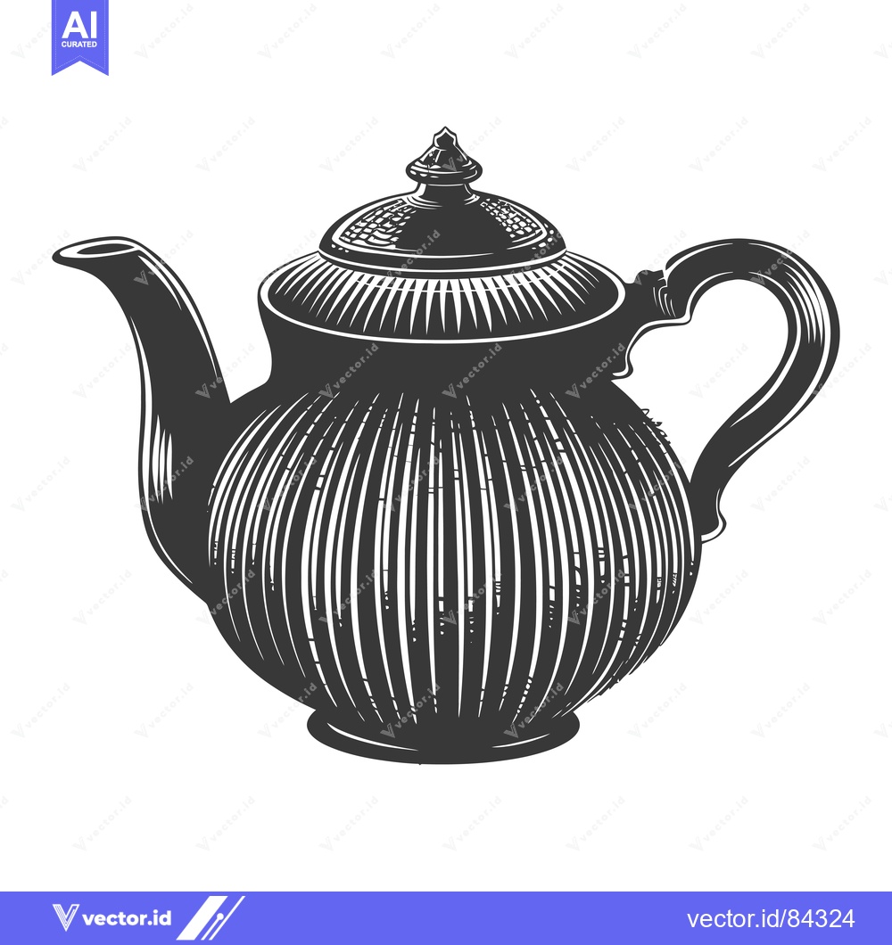 Premium Vector of Hand-Drawn Illustration of a Traditional Teapot