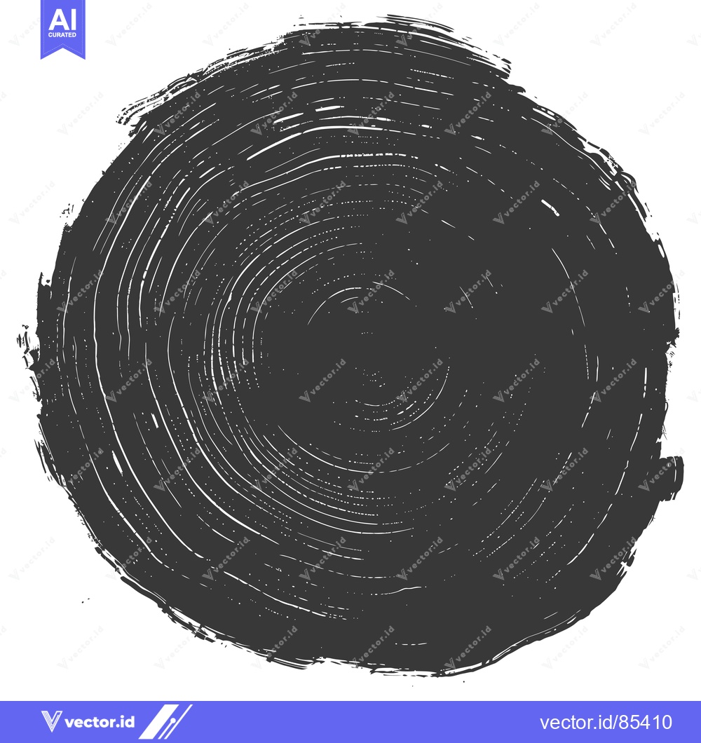Premium Vector of Abstract Circular Brushstroke with Circular Texture