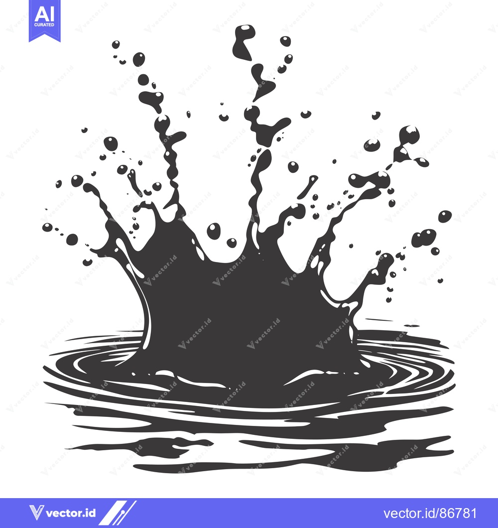 Premium Vector dari Abstract Splash of Liquid in a Pool