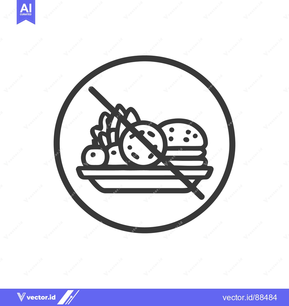 Premium Vector of No Junk Food Allowed Symbol: Burger, Fries, and Soda Prohibited