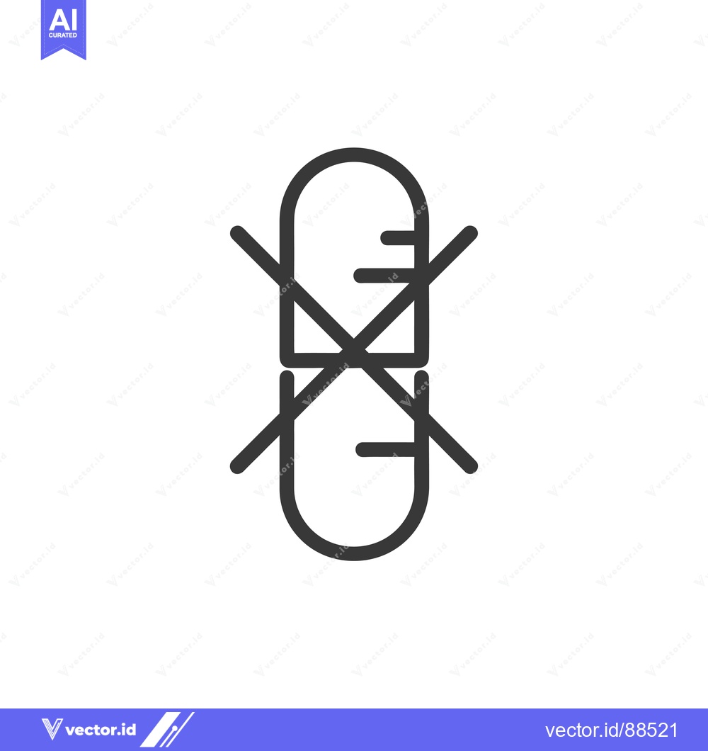 Premium Vector dari No Pill or Medicine Allowed Symbol