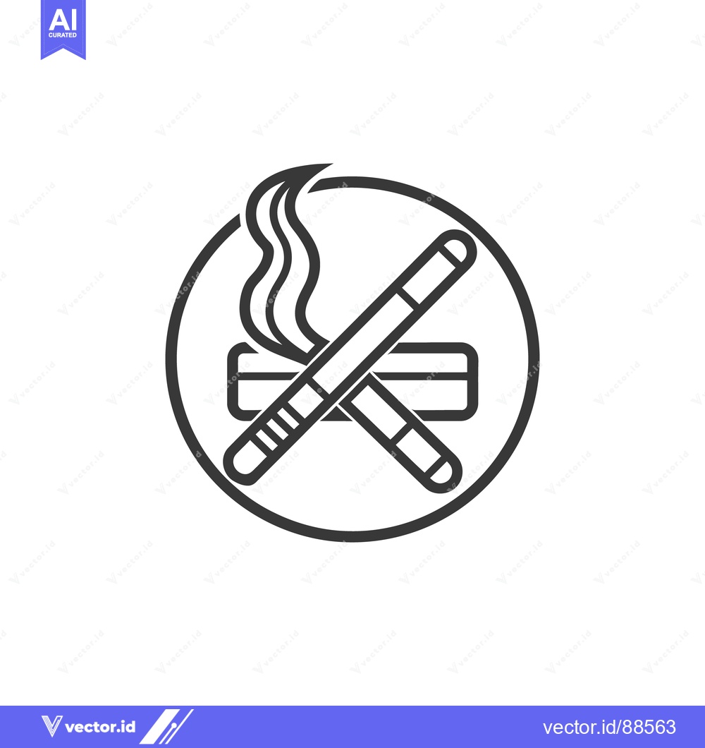 Premium Vector dari A monochrome illustration indicating no smoking or fire is permitted h