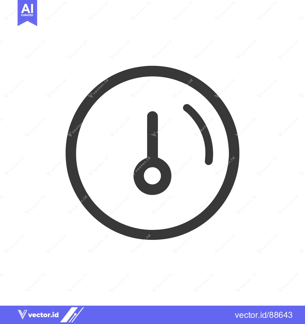 Premium Vector dari Minimalist Clock Icon: Time Management, Deadline, and Productivity Sym