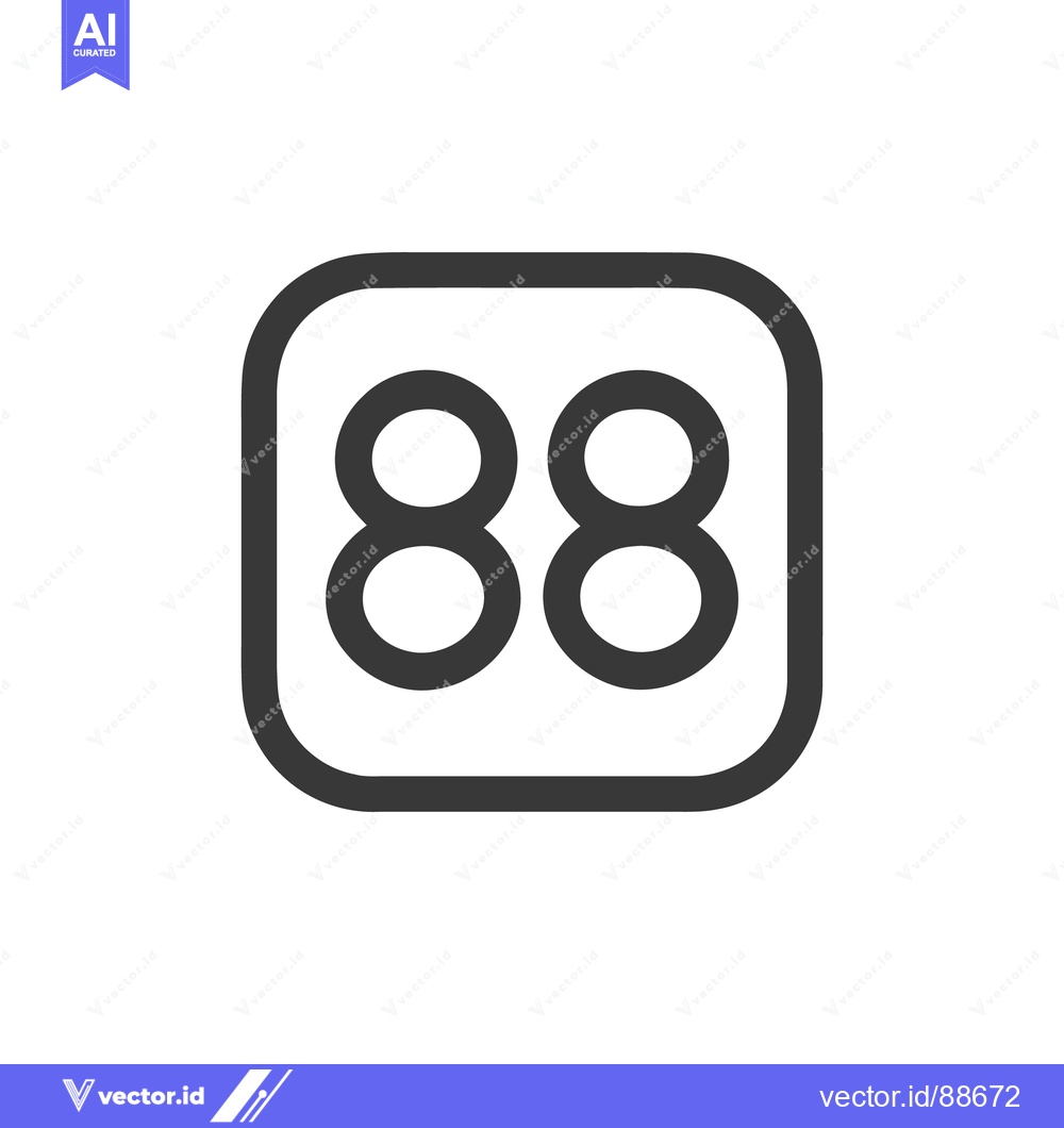 Premium Vector of Numbers Icon Line Art Icon  6695