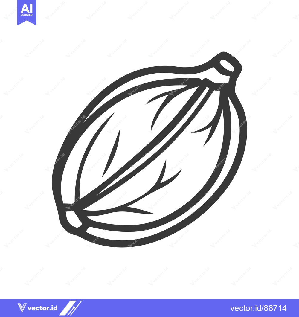 Premium Vector of A simple graphic illustration of a green leaf on white background