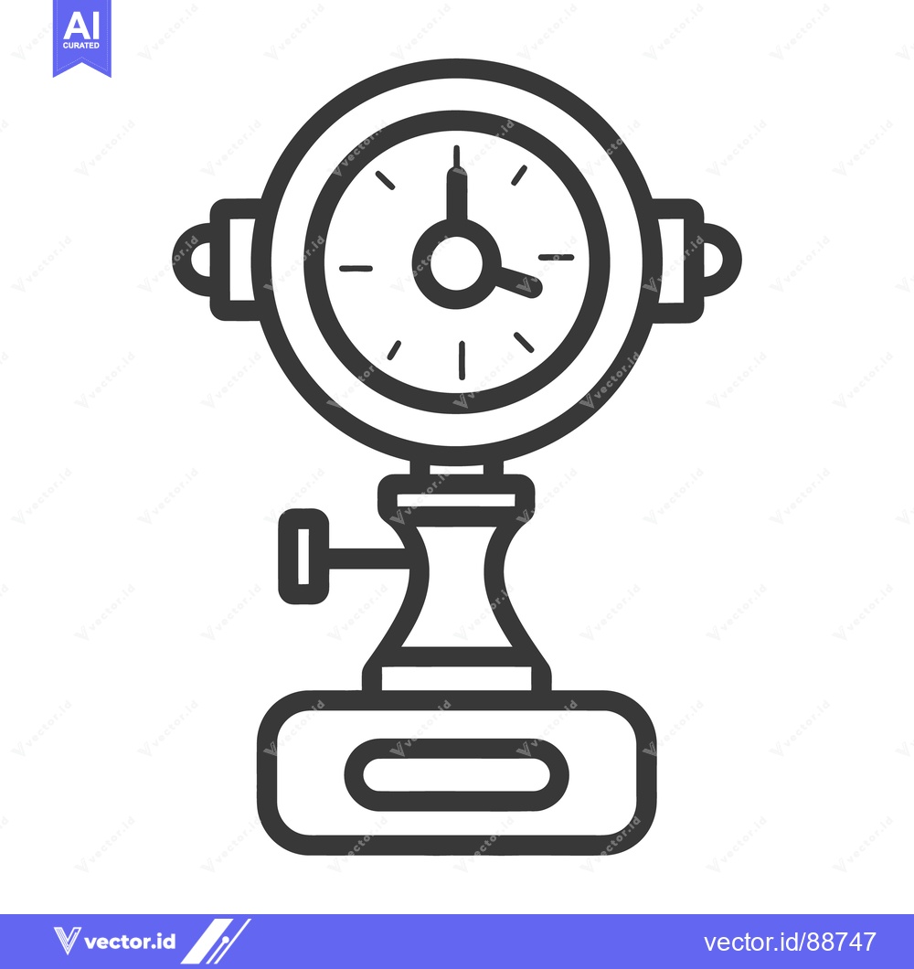 Premium Vector dari An antique telephone device featuring an integrated circular clock dia