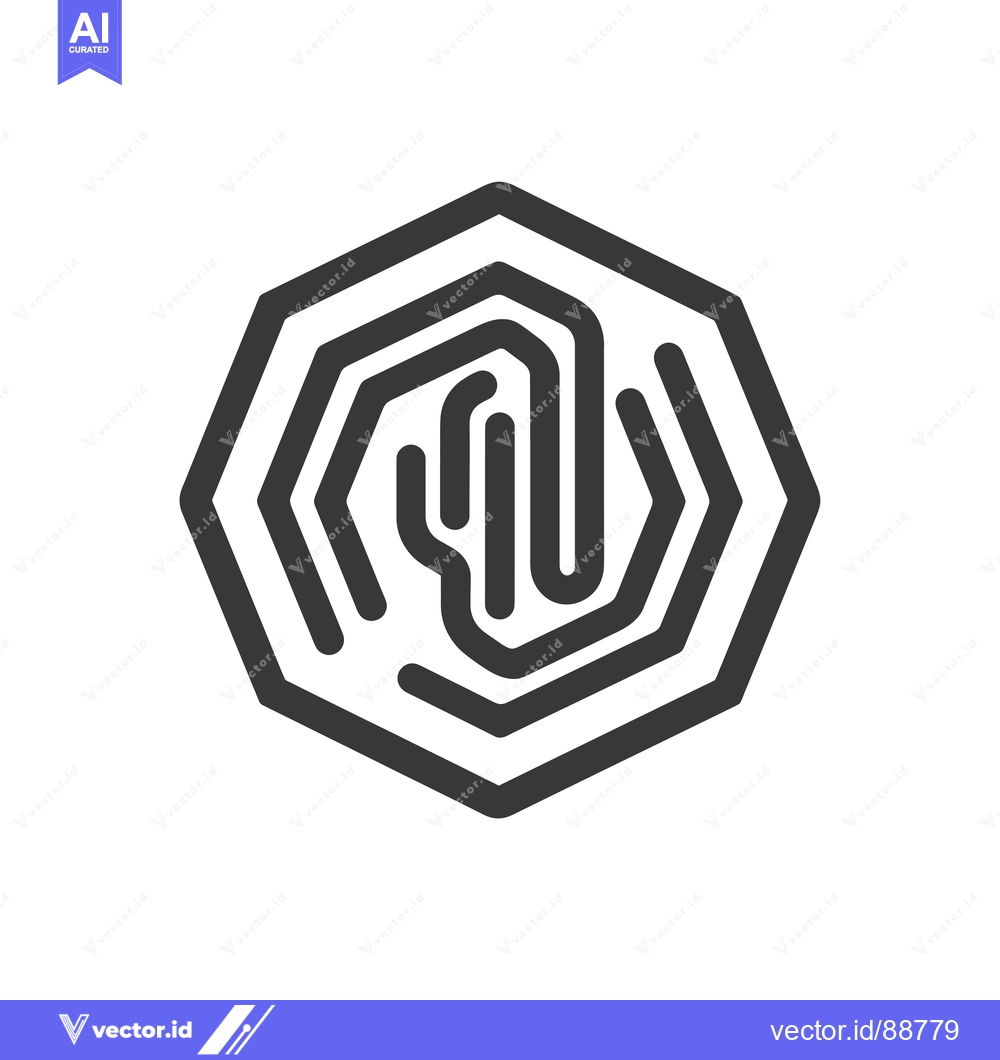 Premium Vector of Octagonal Shape with Intertwined Lines Forming a Pattern