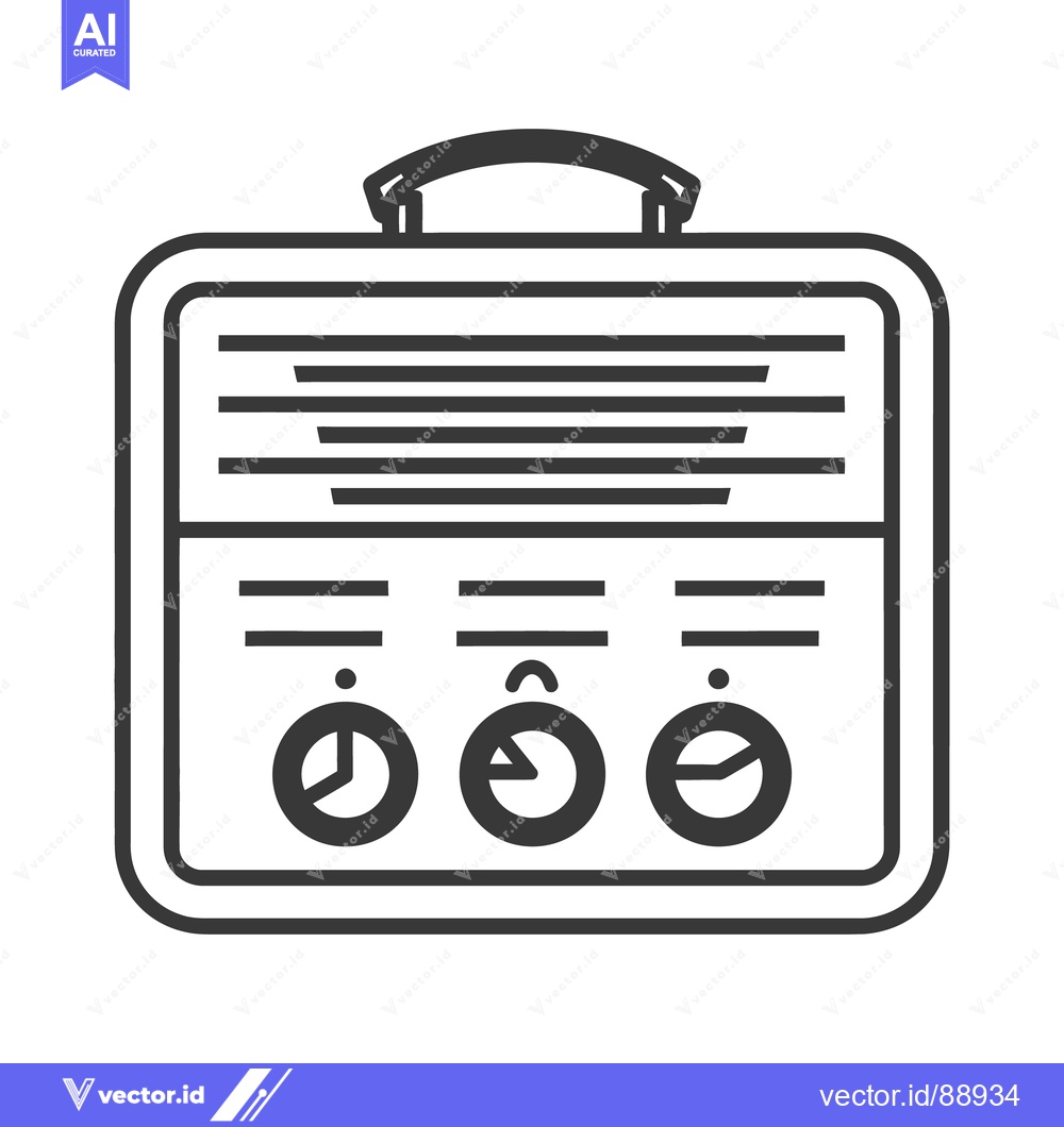 Premium Vector of A black and white graphic illustration of a control panel device