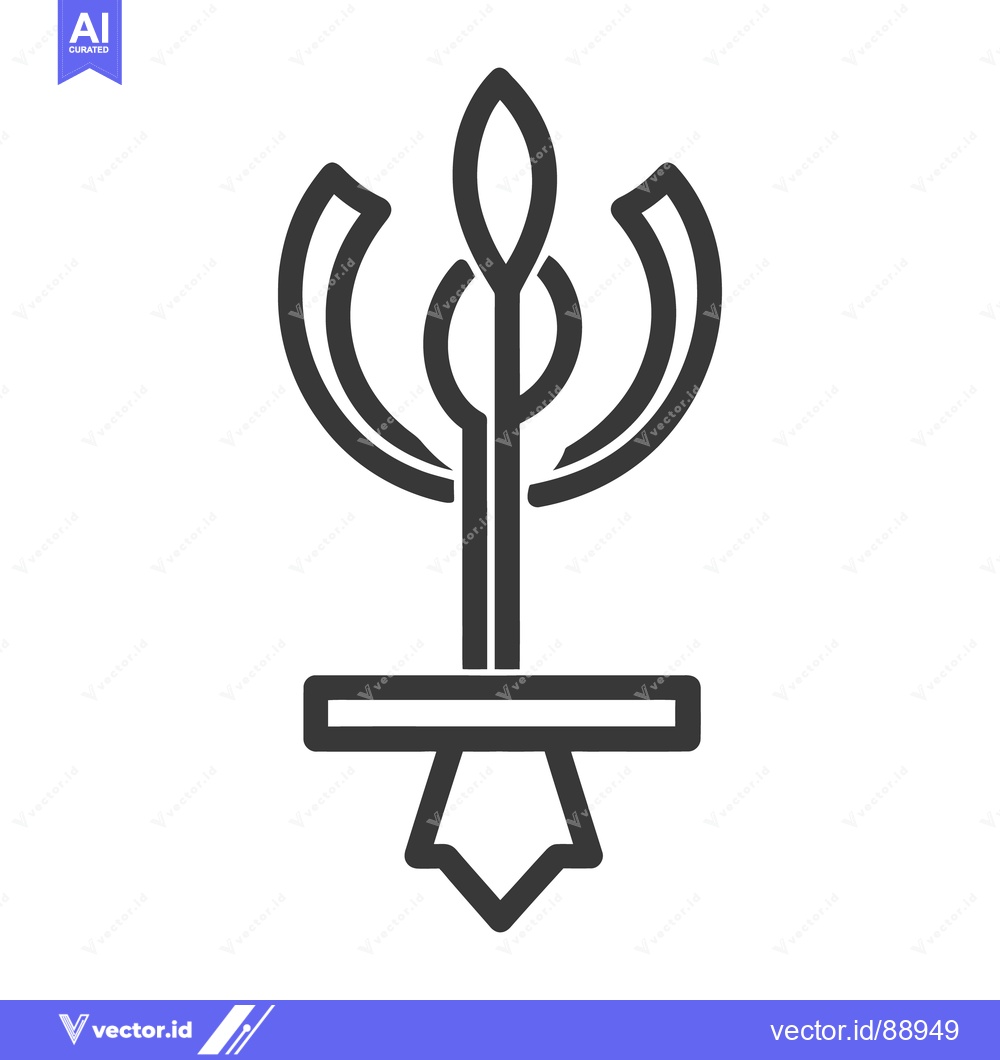 Premium Vector dari A symmetrical black and white floral decorative element