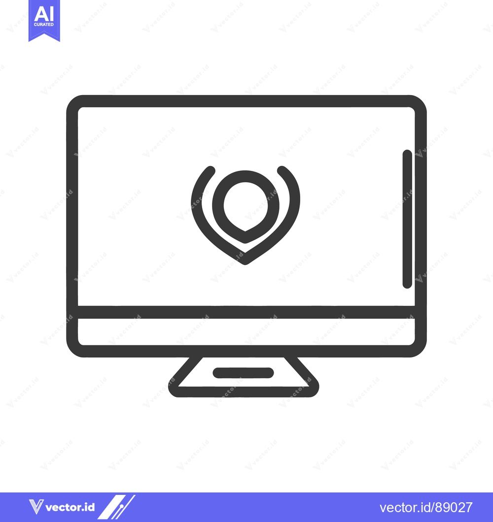 Premium Vector dari Computer screen displaying a security icon related to protection