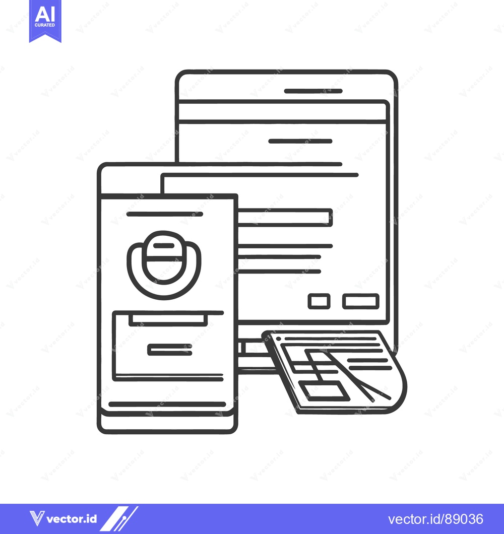 Premium Vector dari Illustration depicting three different electronic device interfaces wi